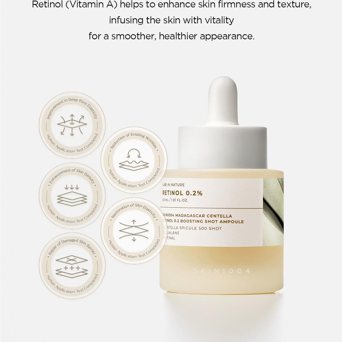 SKIN1004 Madagascar Centella Retinol 0.2% Boosting Shot Ampoule 30ml